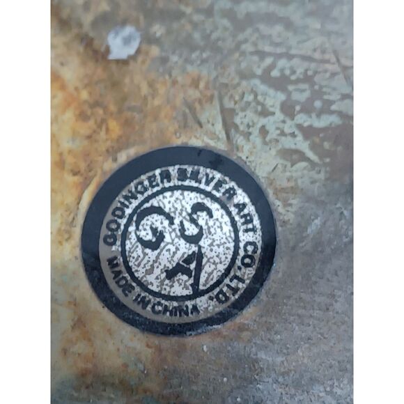 Pair Metal Grapes and Leaves Godinger Silver Plate Bridal Baskets Fruit Baskets - Picture 9 of 16